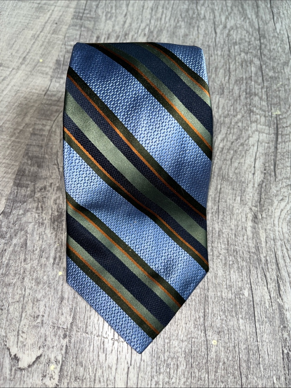 Express Design Studio Diagonal Stripe Silk Tie